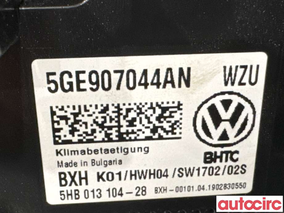 Varmeapparat betjening til VW e-Golf 2017-2020 (Fase 2)  (VOLKSWAGEN|5GE907044AN|5HB013104-28)
