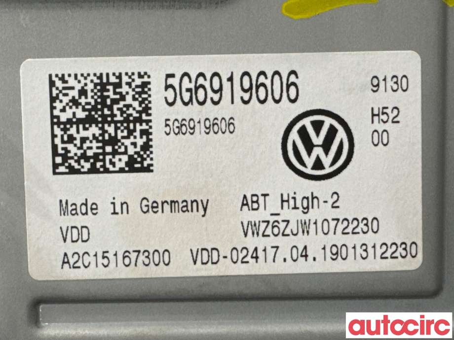 Instrument kjørecomputer til VW e-Golf 2017-2020 (Fase 2) (VOLKSWAGEN|5G6919606C|A2C15167300|5G6919606)