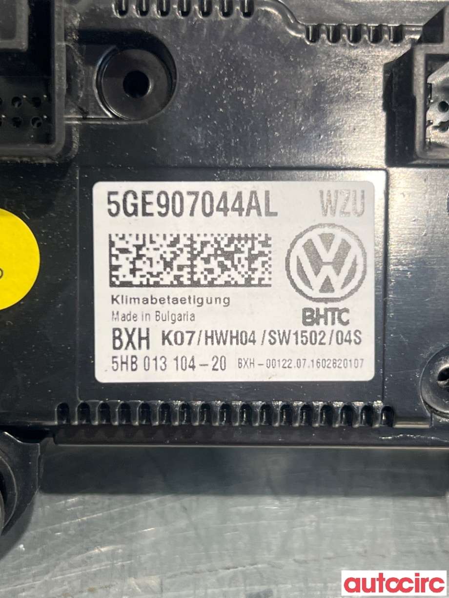 Varmeapparat betjening til VW Passat 2015-2019 (Fase 1) (B8) (B8) (VOLKSWAGEN|5GE907044AL|)