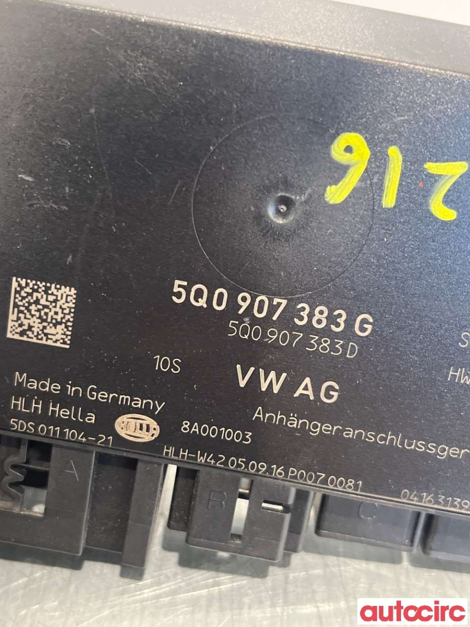 Styreenhet hengerfeste til VW Passat 2015-2019 (Fase 1) (B8) (B8) (VOLKSWAGEN|5Q0907383N|5DS011104-21|5Q0907383G)