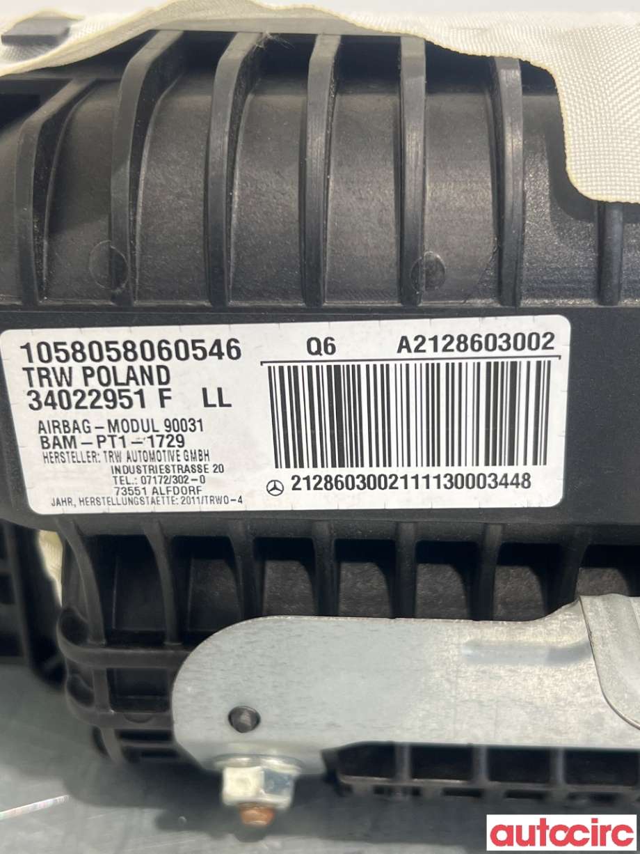 Airbag passasjer til Mercedes E-Klasse 2009-2013 (Fase 1) (W212) (W212) (MERCEDES|A2128603002|)