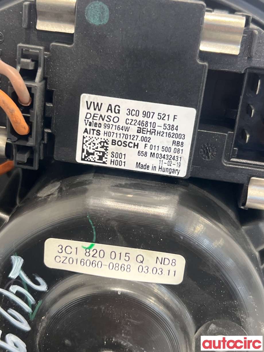 Varmeapparat motor til VW Tiguan 2011-2016 (Type I, Fase 2)  (VOLKSWAGEN|3C1820015P|)