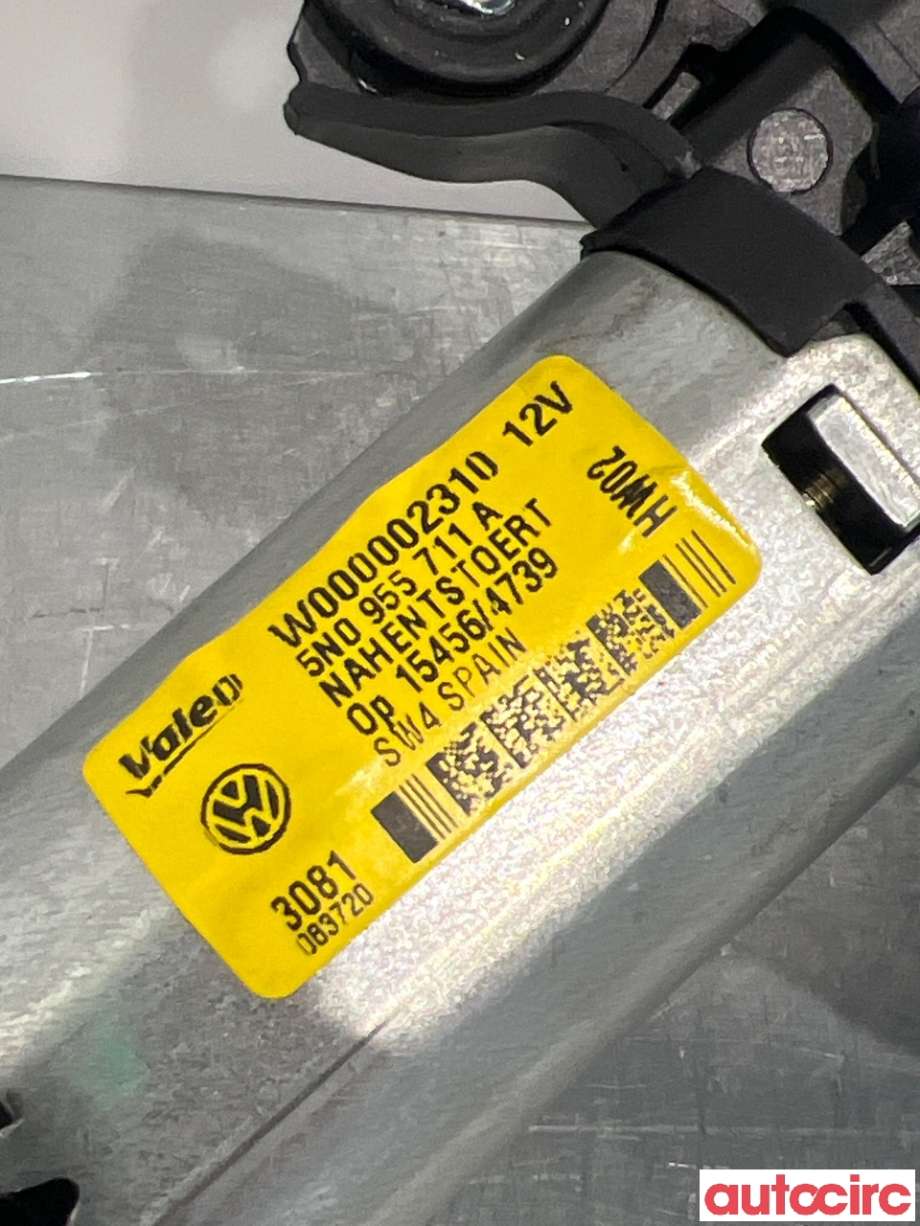 Viskermotor bakrute til VW Tiguan 2011-2016 (Type I, Fase 2)  (VOLKSWAGEN|5N0955711A||5N0955711B)