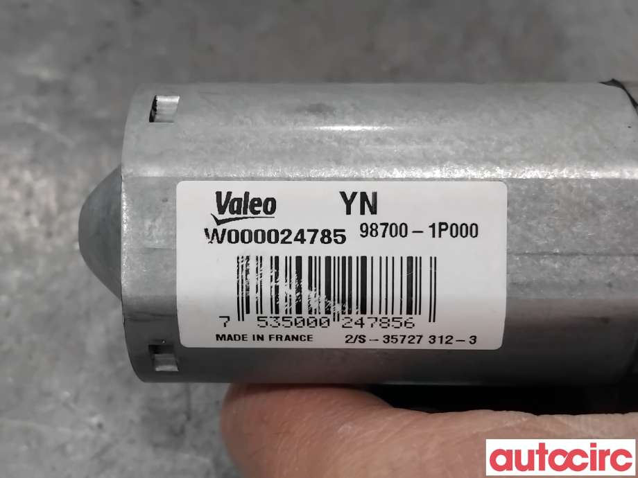 Viskermotor bakrute til Kia Venga 2010-2017  (KIA|987001P000|W000024785|98700-1P000)