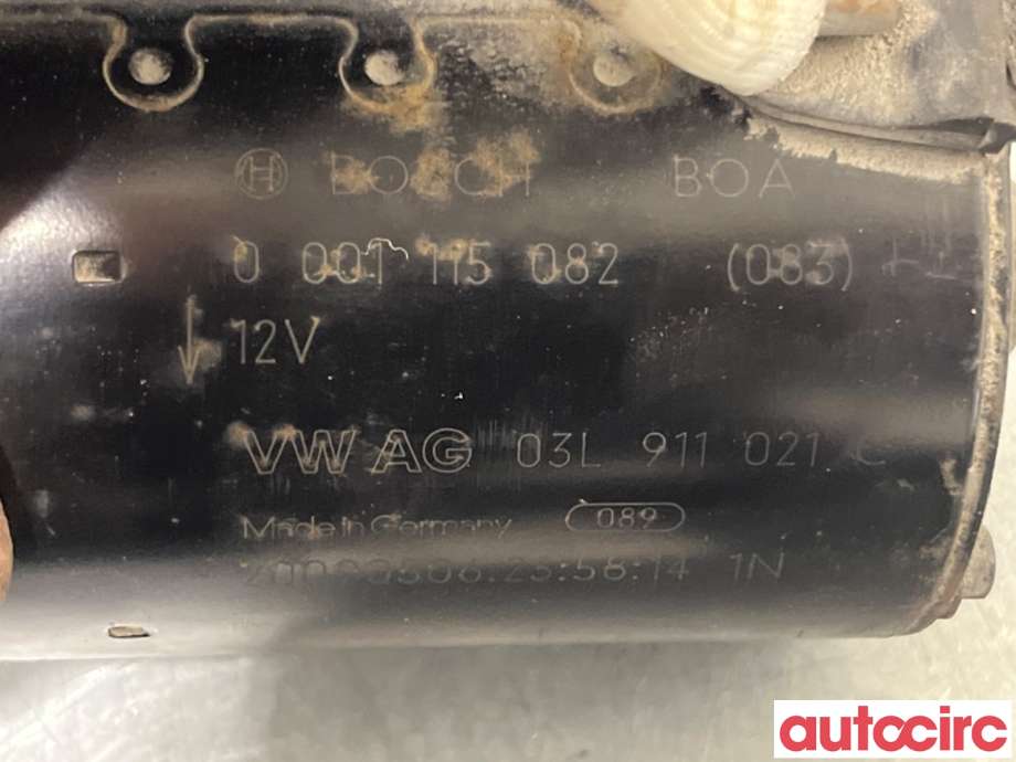 Starter diesel til Audi Q5 2008-2012 (Type I, Fase 1)  (AUDI|03L911021CX|0001115082|03L911021HX)