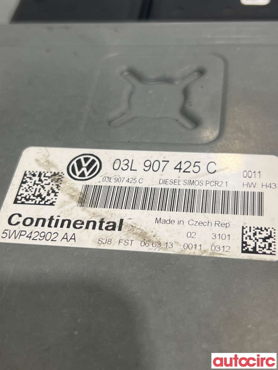 Styreenhet motor til VW Touran 2010-2015 (Type I, Fase 3)  (VOLKSWAGEN|03L906023PJ|5WP42902|03L907425C)