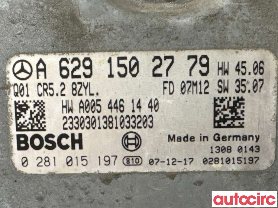 Styreenhet motor til Mercedes GL 2006-2012 (X164) (X164) (MERCEDES|A6299000500|0281015197|A6291502779)