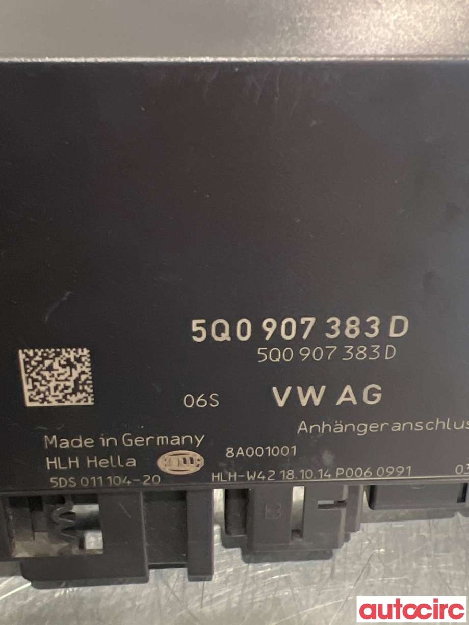 Styreenhet hengerfeste til VW Passat 2015-2019 (Fase 1) (B8) (B8) (VOLKSWAGEN|5Q0907383N|5DS011104-20|5Q0907383D)