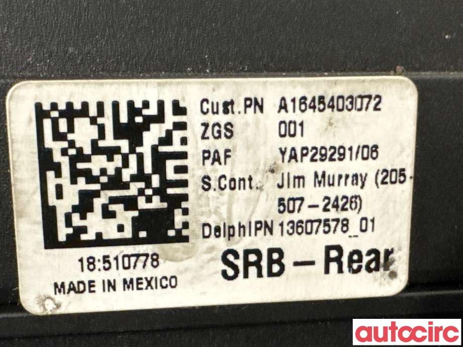 Sikringsboks til Mercedes GL 2006-2012 (X164) (X164) (MERCEDES|A1645403072|13607578)