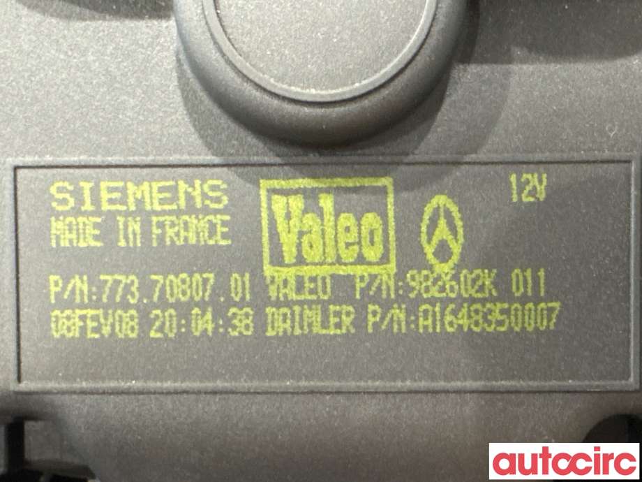 Varmeapparat motor til Mercedes GL 2006-2012 (X164) (X164) (MERCEDES|A1648350507|982602K|A1648350007)