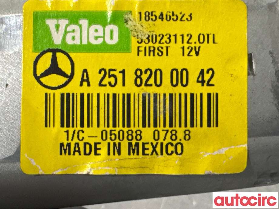 Viskermotor bakrute til Mercedes GL 2006-2012 (X164) (X164) (MERCEDES|A2518200042|18546523)