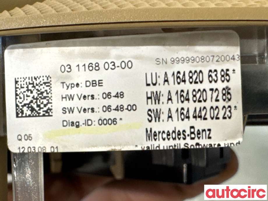 Taklyspanel til Mercedes GL 2006-2012 (X164) (X164) (MERCEDES|A1648206385||A1648703826)