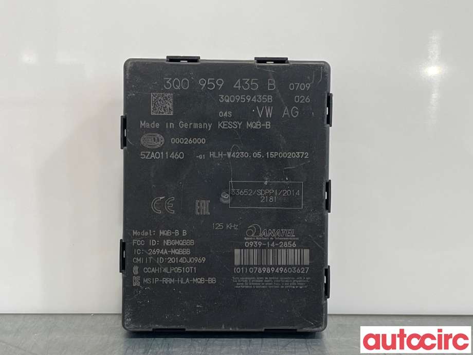 Styreenhet nøkkelfri/keyless til VW Passat 2015-2019 (Fase 1) (B8) (B8) (VOLKSWAGEN|3Q0959435M|3Q0959435B)