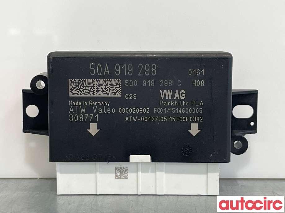 Styreenhet parkering til VW Passat, 2015-2019 (Fase 1) (B8) (B8) (VOLKSWAGEN|5QA919298)