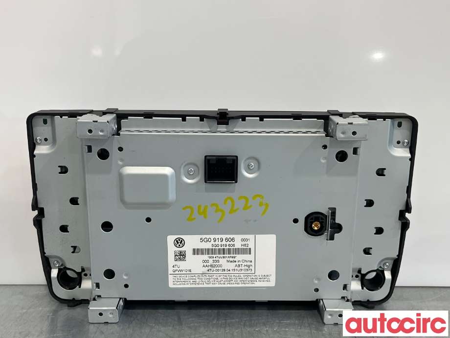 Multimedia display (MCU - Media Controller Unit) til VW Passat 2015-2019 (Fase 1) (B8) (B8) (VOLKSWAGEN|5G0919606)