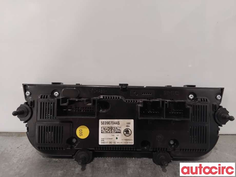 Varmeapparat betjening til Škoda Octavia 2013-2016 (Type III, Fase 1) (SKODA|5E0907044S|5HB011282-62|5E0907044AE)