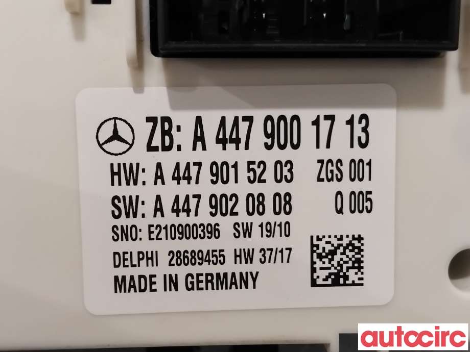 Styreenhet diverse til Mercedes EQV 2020-->> (W447) (W447) (MERCEDES|A4479001713|28689455)