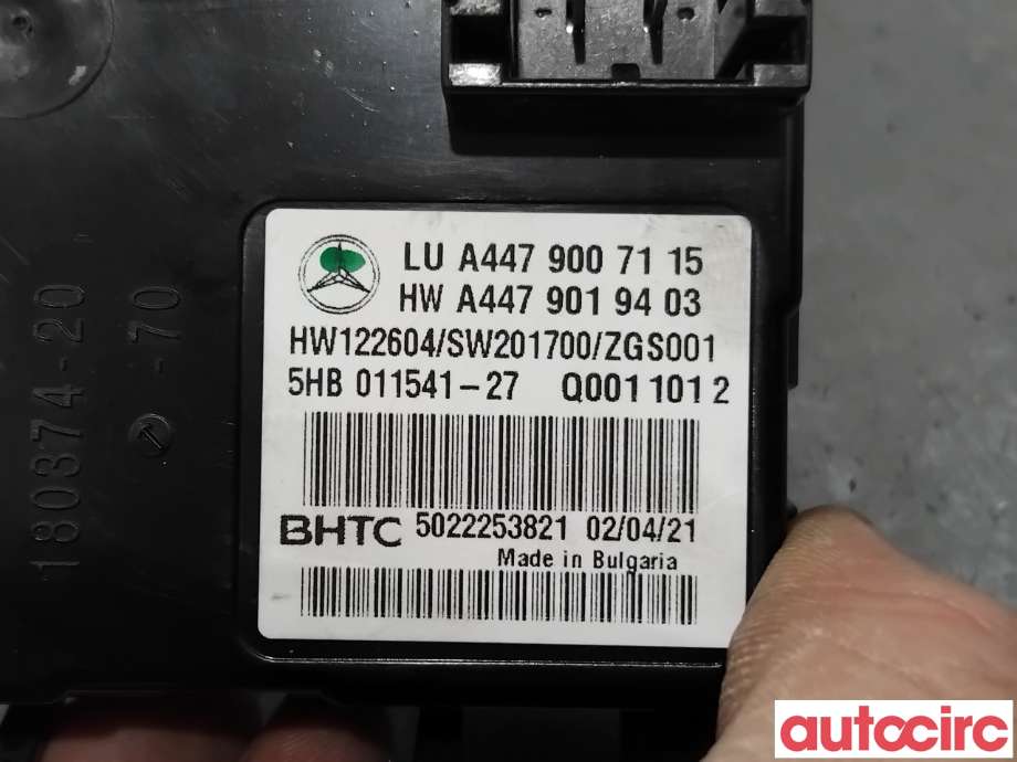 Styreenhet klima/aircondition til Mercedes EQV 2020-->> (W447) (W447) (MERCEDES|A4479005618|5HB011541-27|A4479007115)