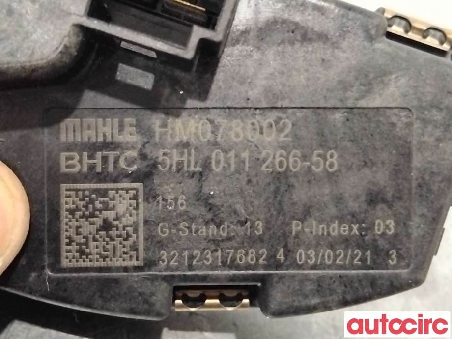 Varmeapparat motstand til Mercedes EQV 2020-->> (W447) (W447) (MERCEDES|A4479063000|5HL011266-58|)