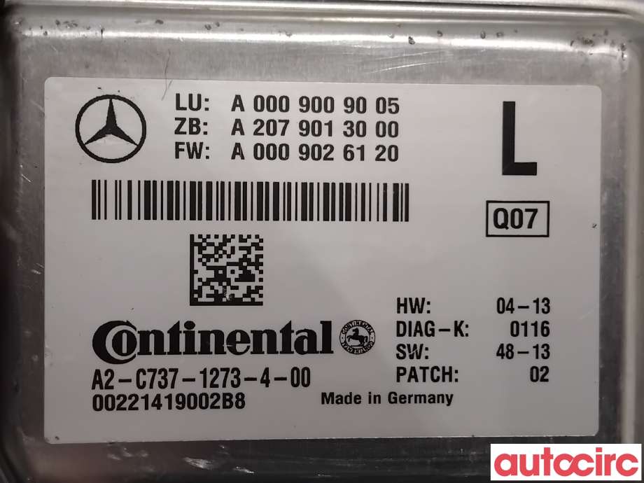 Sensor radar til Mercedes EQV 2020-->> (W447) (W447) (MERCEDES|A0009009005|A2-C737-1273-4-00)