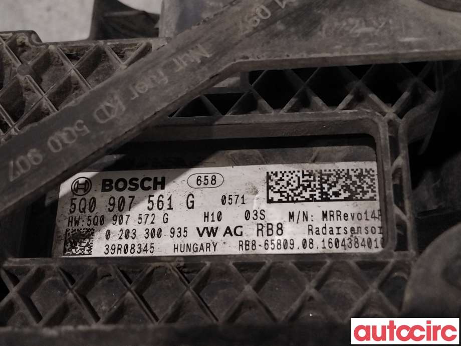 Sensor radar til VW e-Golf 2014-2017 (Fase 1)  (VOLKSWAGEN|5Q0907561D|0203300935|5Q0907561F)