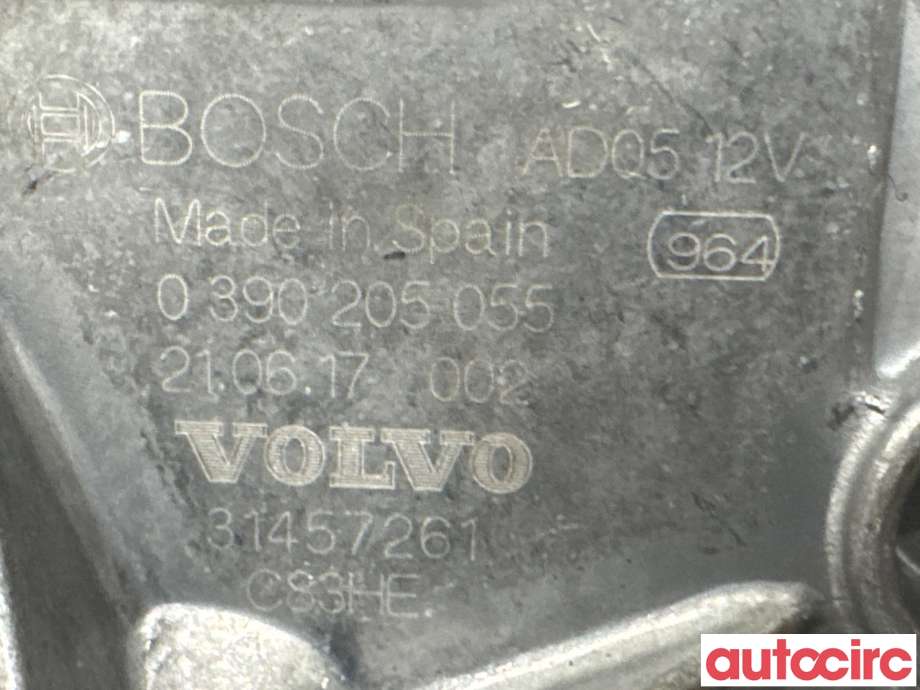 Viskermotor bakrute til Volvo XC40 2018-2024 (VOLVO|31457261|0390205055)