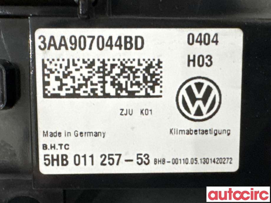 Varmeapparat betjening til VW Passat 2011-2015 (B7) (B7) (VOLKSWAGEN|3AA907044BD|5HB011257-53|3AA907044CM)