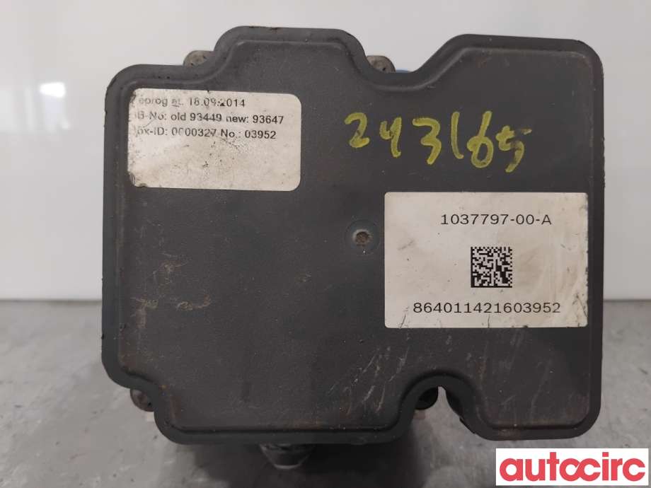 ABS sentral til Tesla Model S 2013-2016 (Fase 1)  (TESLA|1038119-00-D|0265244755|1037797-00-A)