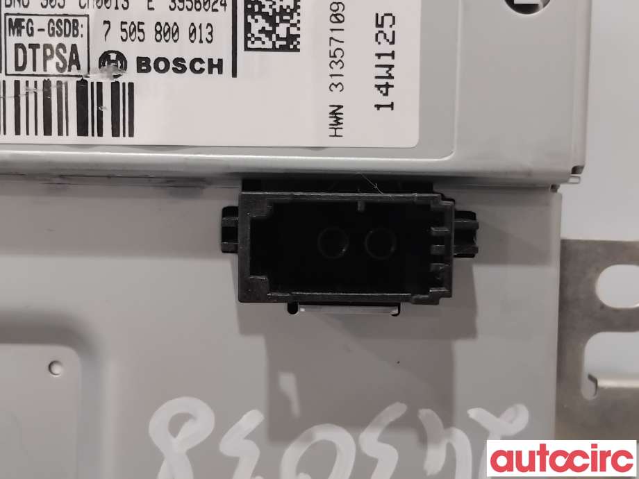 Multimedia display (MCU - Media Controller Unit) til Volvo V40 2012-2019  (VOLVO|36001984|7505800013|31357109)