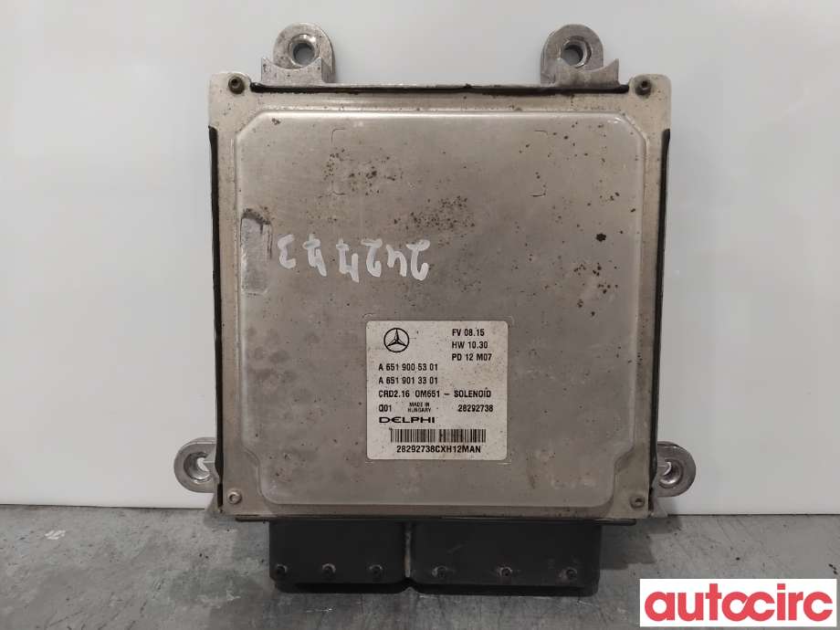 Styreenhet motor til Mercedes E-Klasse 2009-2013 (Fase 1) (W212) (W212) (MERCEDES|A6519005301|28292738)