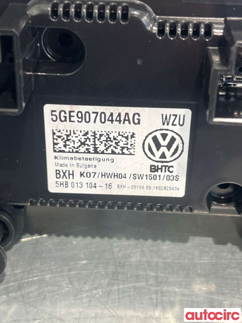 Varmeapparat betjening til VW e-Golf 2017-2020 (Fase 2) (VOLKSWAGEN|5GE907044AN|5HB013104-16|5GE907044AG)