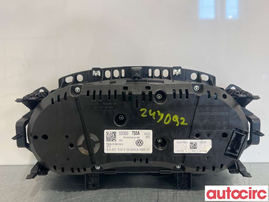 Instrumentpanel til VW e-Golf 2014-2017 (Fase 1)  (VOLKSWAGEN|5GE920755A|)