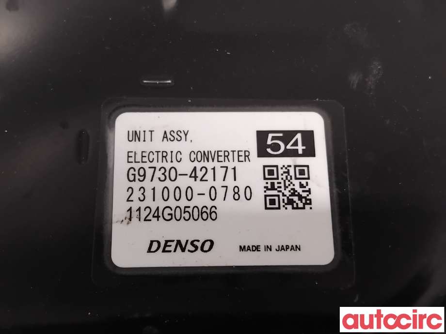DCDC converter hybrid til Toyota bZ4X 2022-->>  (TOYOTA|G97A042171|231000-0780|G9730-42171)