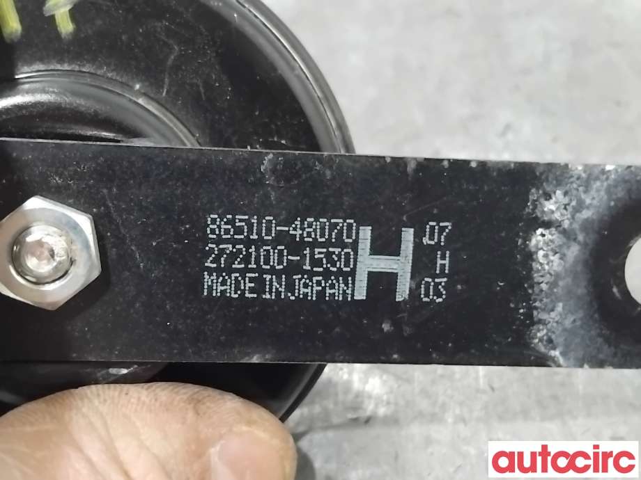 Horn/signalhorn til Toyota bZ4X 2022-->>  (TOYOTA|8651048070|272100-1530|86510-48070)