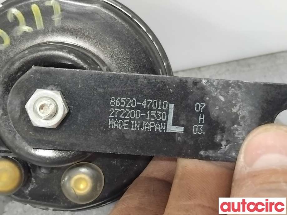 Horn/signalhorn til Toyota bZ4X 2022-->> (TOYOTA|8652047010|272200-1530|86520-47010)
