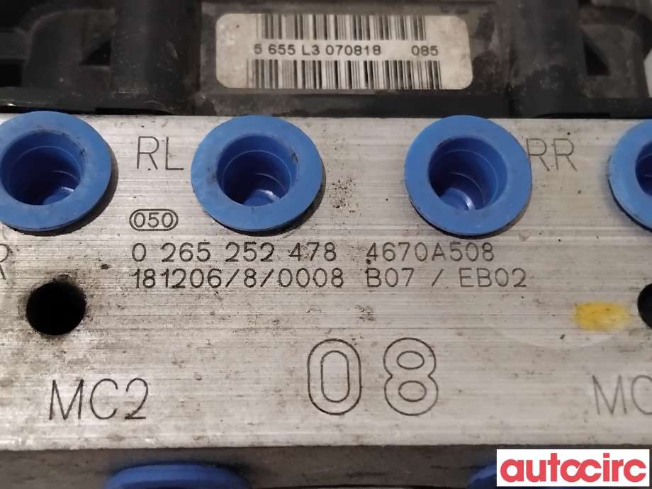 ABS sentral til Peugeot iOn 2011-2020  (PEUGEOT|1680921280|0265252478|4670A508)