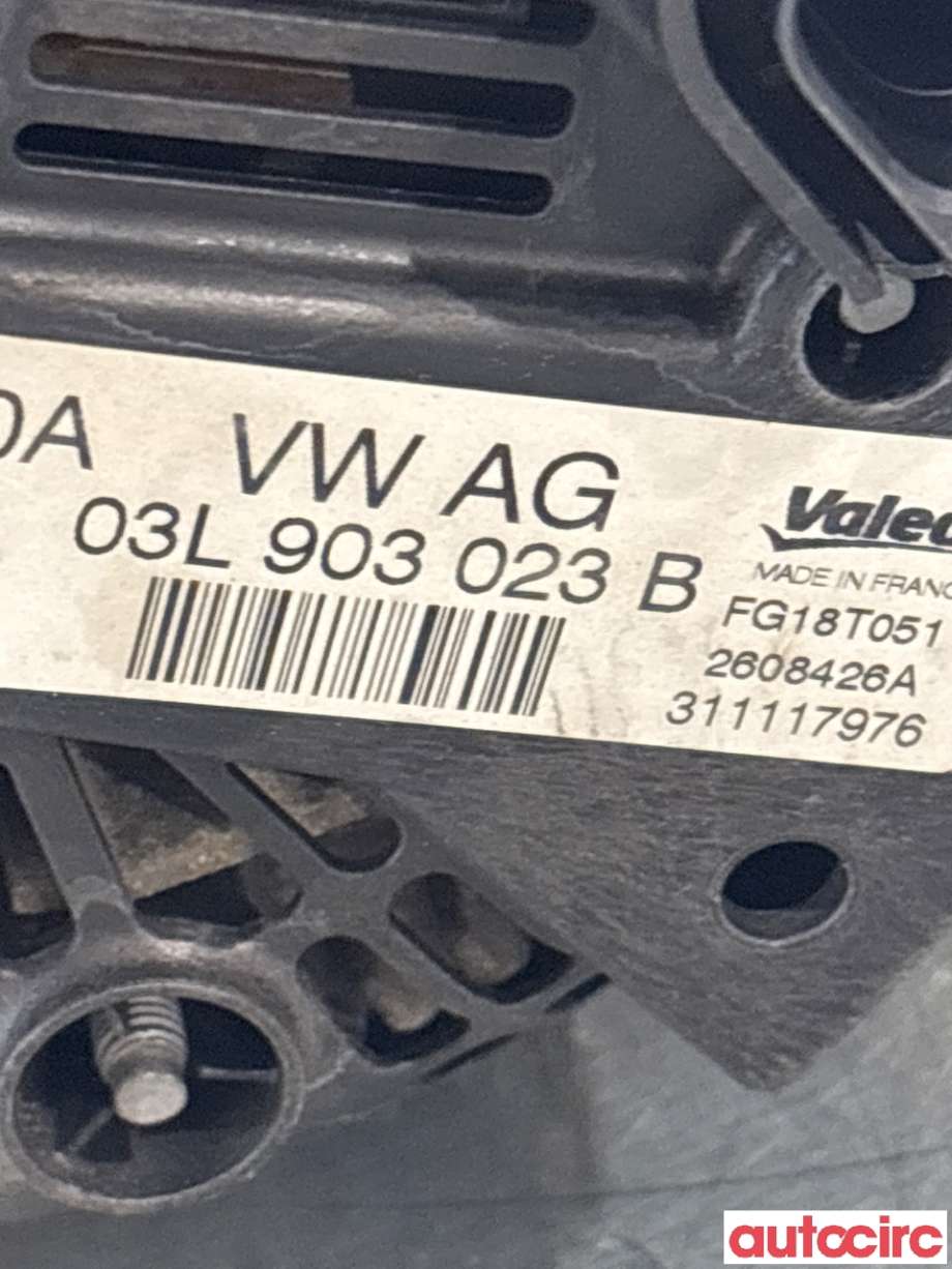 Dynamo til VW Sharan 2010-->> (Type II) (VOLKSWAGEN|03L903023B|FG18T051)