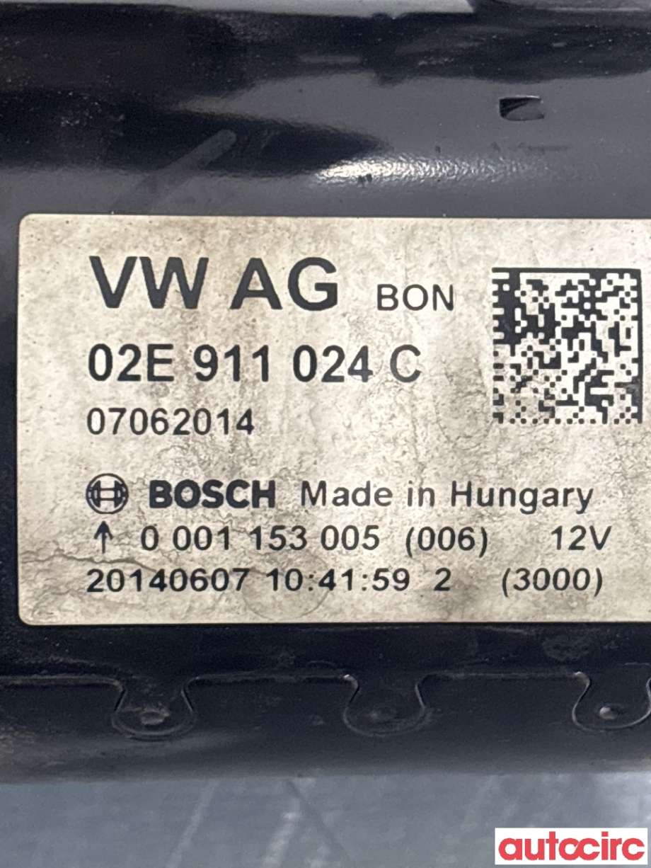 Starter diesel til VW Passat 2011-2015 (B7) (B7) (VOLKSWAGEN|02E911024H|0001153005|02E911024C)