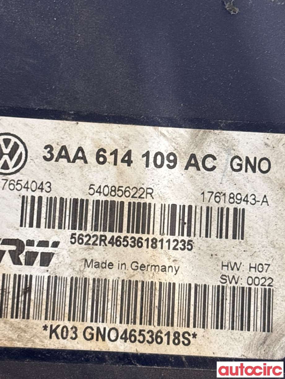 ABS sentral til VW Passat 2011-2015 (B7) (B7) (VOLKSWAGEN|3AA614109BM|54085622R|3AA614109AC)