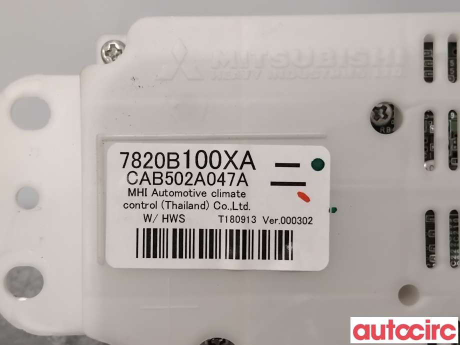 Varmeapparat betjening til Mitsubishi Outlander 2015-->> (Type III, Fase 2)  (MITSUBISHI|7820B100XA|CAB502A047A)