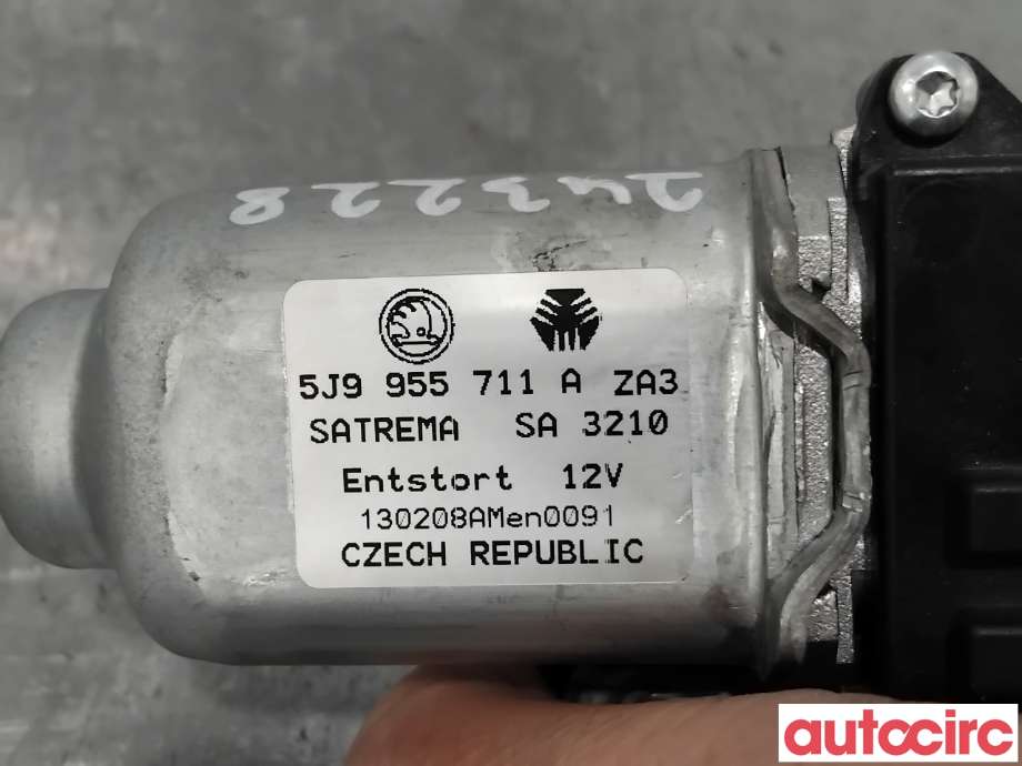 Viskermotor bakrute til Škoda Fabia 2010-2014 (Type II, Fase 2)  (SKODA|5J9955711B||5J9955711A)