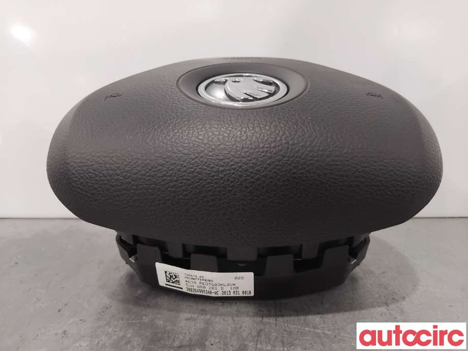 Airbag rattpute til Škoda Fabia 2010-2014 (Type II, Fase 2) (SKODA|5JA880201D|308254999340-AC|1ST880201F)