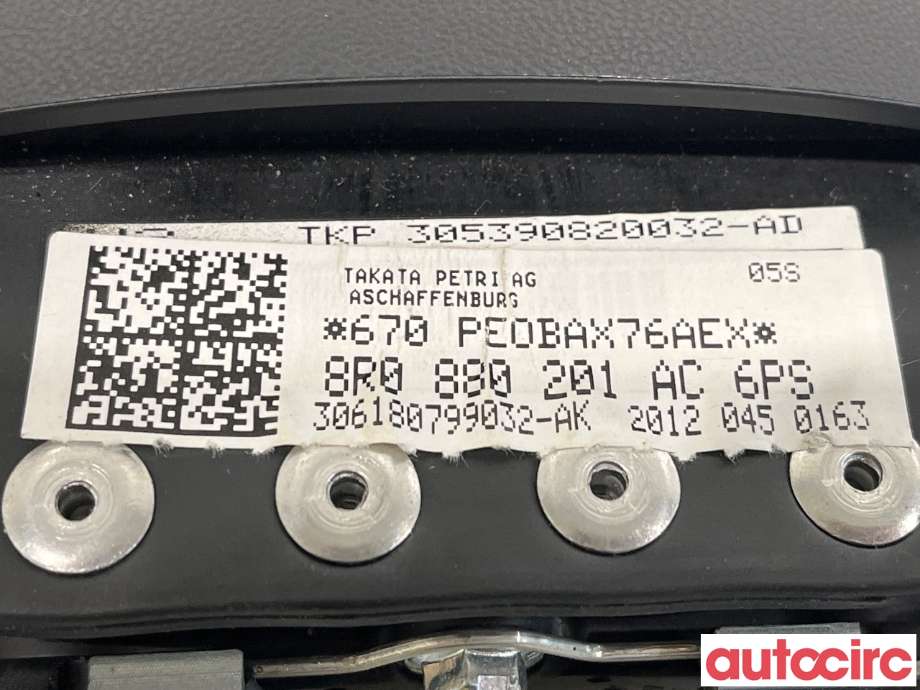 Airbag rattpute til Audi Q5 2012-2017 (Type I, Fase 2)  (AUDI|8R0880201AS)
