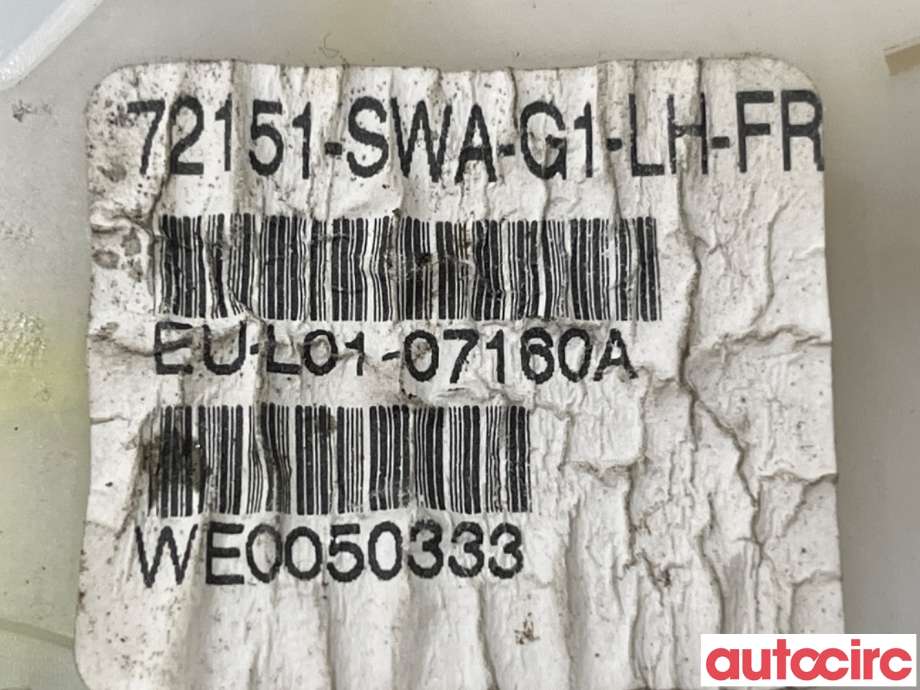 Låsekasse venstre foran til Honda CR-V 2007-2012 (Type III)  (HONDA|72150SWAG02||72151-SWA-G1)