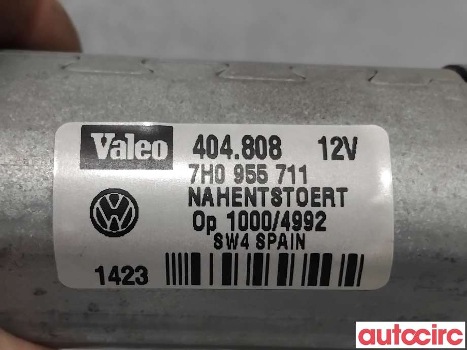 Viskermotor bakrute til VW Transporter / Caravelle 2003-2009 (Fase 1) (T5) (T5) (VOLKSWAGEN|7H0955711|404808|7LA955711B)