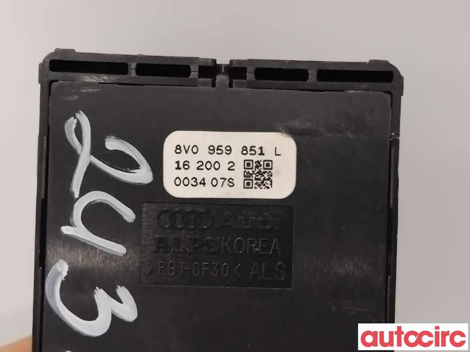 Bryter ruteheis til Audi A3 2016-2020 (Type III, Fase 2)  (AUDI|8V0959851L|)