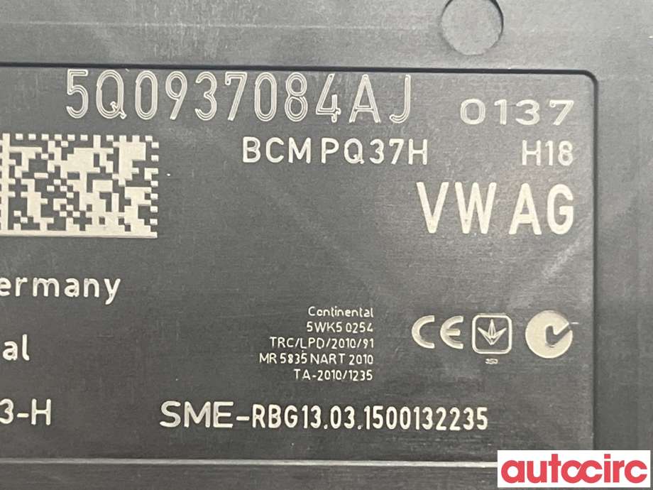 Styreenhet comfort (BCM) til VW Golf VII 2012-2017 (Fase 1)  (VOLKSWAGEN|5Q0937084AJ)