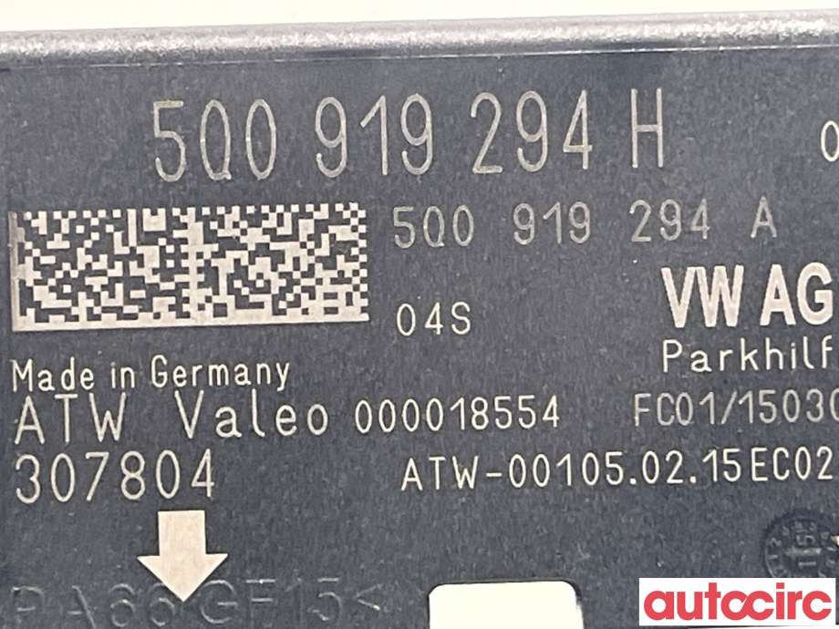 Styreenhet parkering til VW Golf VII 2012-2017 (Fase 1) (VOLKSWAGEN|5Q0919294K|5Q0919294H)