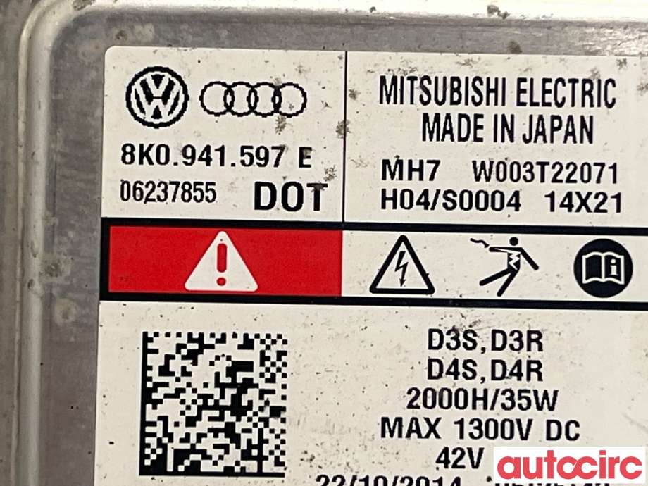 Styreenhet xenon/ballast til VW Golf VII 2012-2017 (Fase 1) (VOLKSWAGEN|8K0941597E|W003T22071)