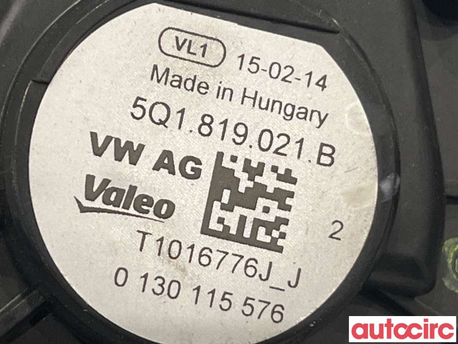 Varmeapparat motor til VW Golf VII 2012-2017 (Fase 1)  (VOLKSWAGEN|5Q1819021B|0130115576)